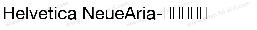 Helvetica NeueAria字体转换